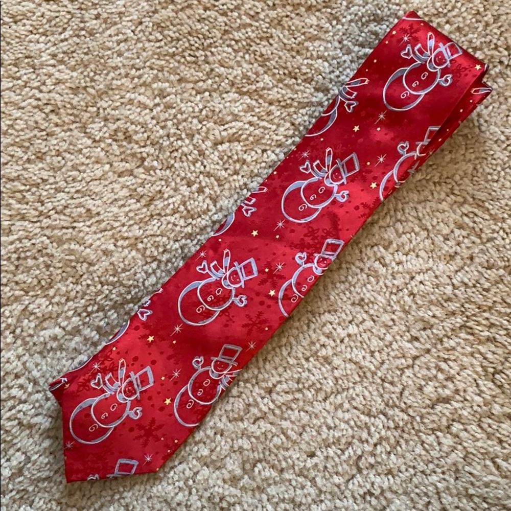 John Ashford Snowman Tie